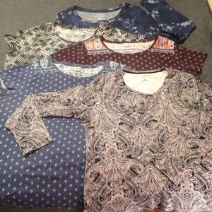 🍁 BUNDLE of (5) size XL tops! *REDUCED* $3/ea!!